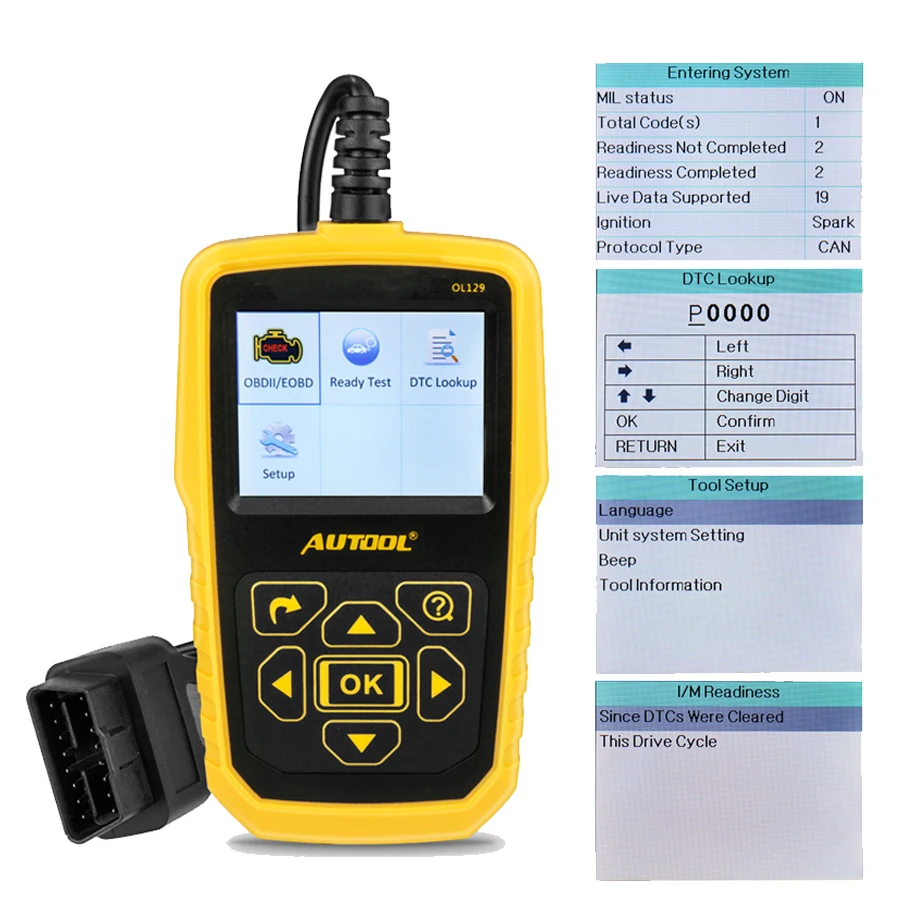 Автомобильный диагностический сканер OBD2 кодов ошибок для автомобиля PK CRP123