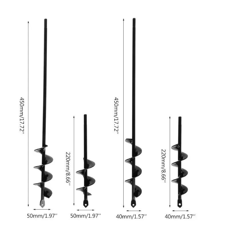 

Садовый Бур 5x4 5 см, спиральное сверло для цветов, Бур с шестигранным валом, садоводство высадка, постельное белье, лампы, саженцы
