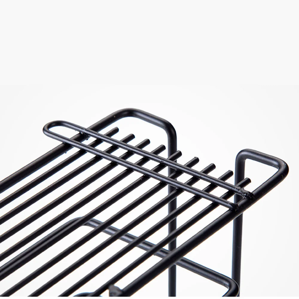 

Nordic Bathroom Toothbrush Holder Couple Tooth Cup Metal Shelf Wall-mounted Free-perforation Home Hotel Washstand Organizer Rack