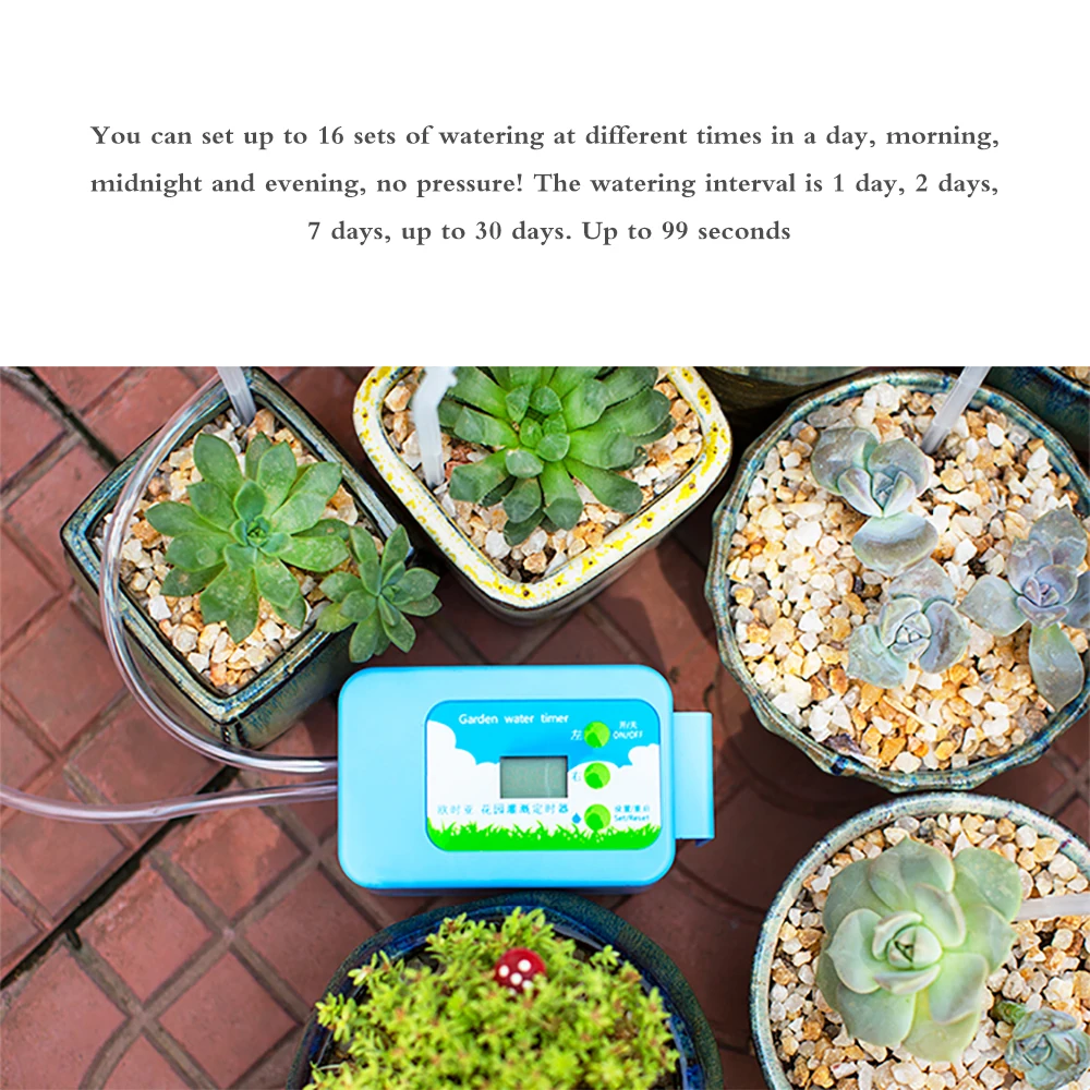 Automatic Drip Irrigation Kit Self Watering System Electronic Timer For Indoor Potted Plants Flowers | Дом и сад