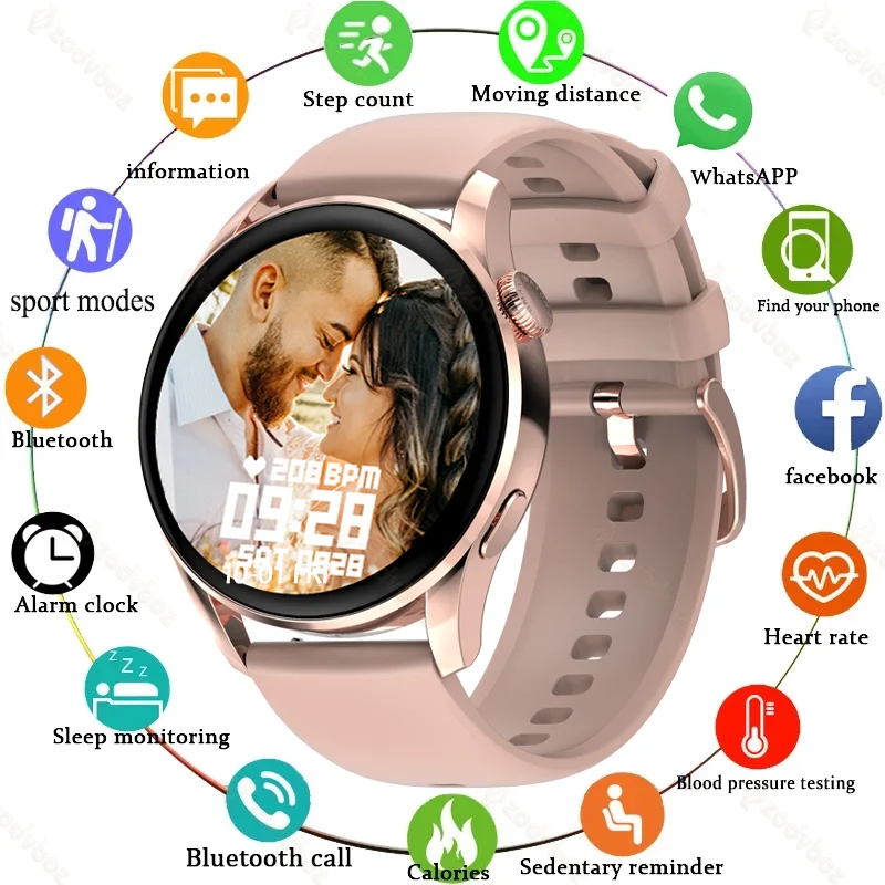

2021 новые женские умные часы с полным касанием IP68, водонепроницаемые, пульсометры, Bluetooth, мужские умные часы для Xiaomi Huawei Samsung Phone