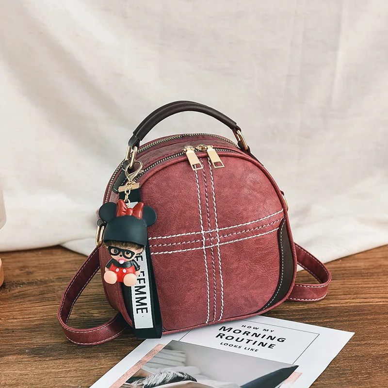 

2020 New Women's Summer Backpack Women's Luxury Brand Fashion Leisure Backpack PU Leather Women's Shoulder Bag