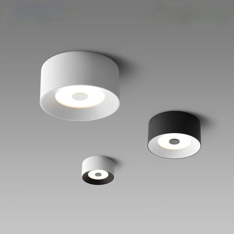 

Round LED Downlights Surface Mounted Suspension Nordic Ceiling Lights Spot Black Las Luces De Techo Home Improvement DK50DL