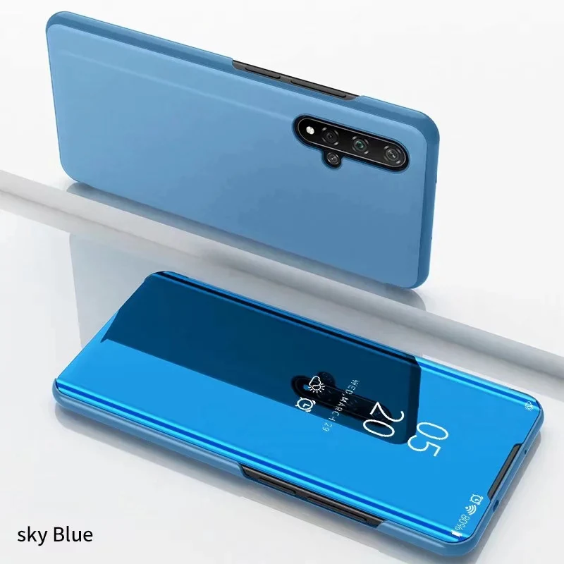 Умный зеркальный Чехол С Откидывающейся Крышкой для samsung Galaxy Note 10 Pro A10 A20 A30 A40 A50 A60 A70 A80 A90 S8 S9 S10 плюс S10E Зеркало Обложка