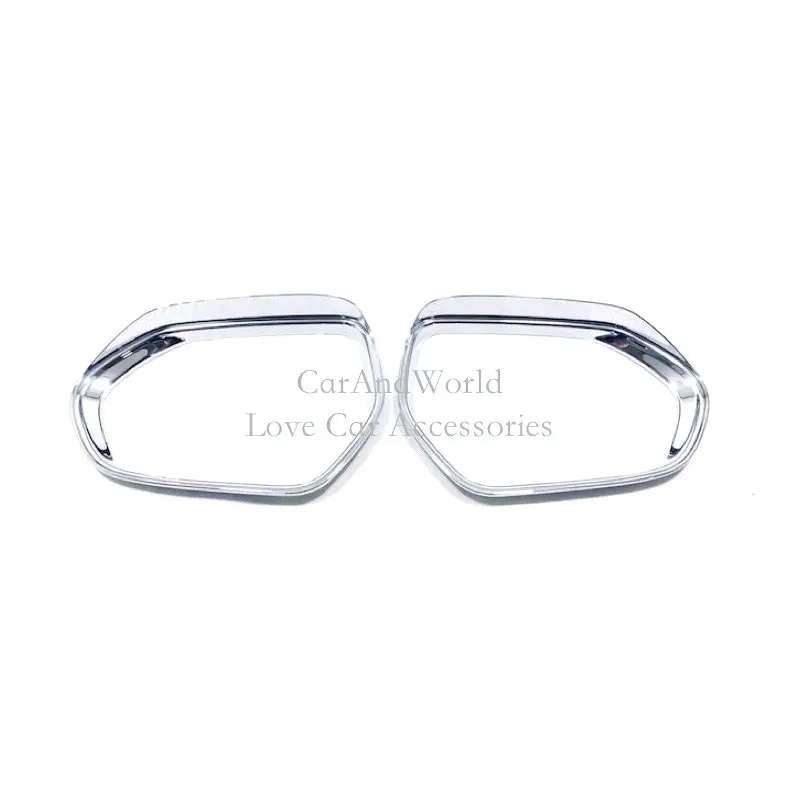 

For Toyota Avalon XX50 2019-2022 Rear View Mirror Rain Eyebrow Cover Frame Panel Trim ABS Chrome Sticker Car-Styling Accessories