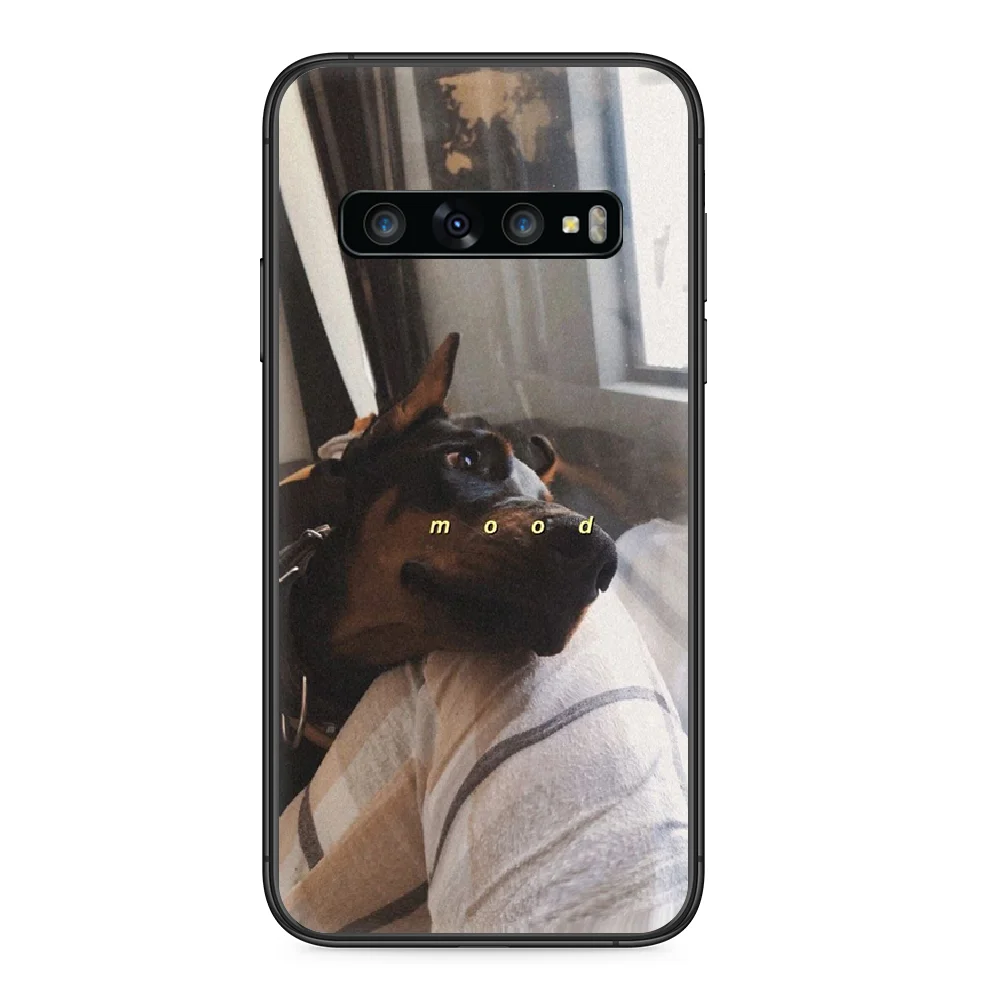 Чехол Doberman для телефона Samsung Galaxy S 10 20 3 4 5 6 7 8 9 Plus E Lite Uitra черный роскошный