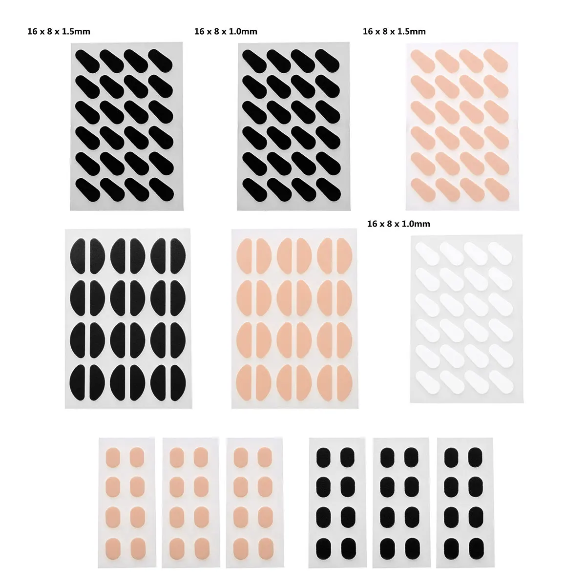 12 пар очков противоскользящие носовые накладки самоклеющиеся пенопластовые