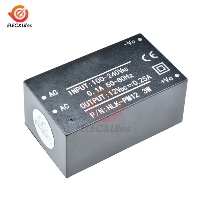 HLK-PM12 AC-DC 220V до 3,3 V 5V 12V Мини модуль источника питания с HLK-PM01 HLK-PM03 HLK-PM12 Шаг вниз переключатель, модуль источника питания с сертификацией UL/CE - Цвет: HLK-PM12