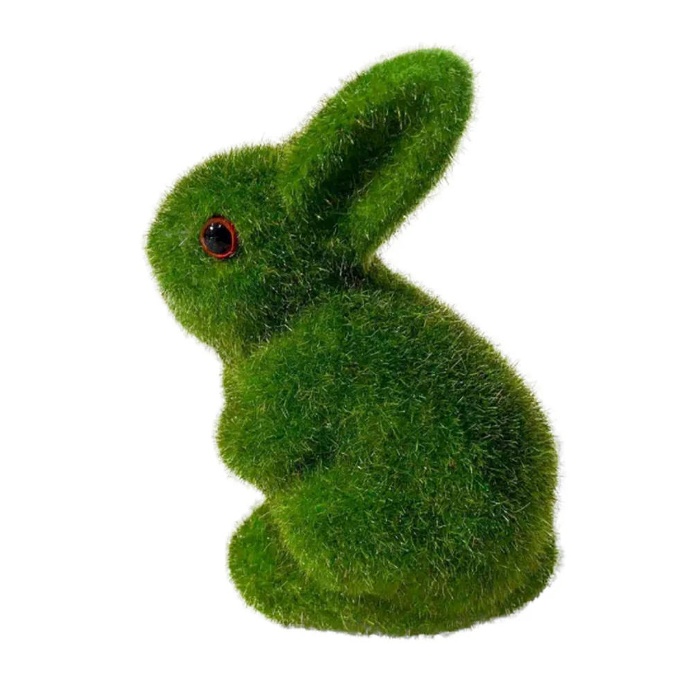 

Rabbit Ornaments Simulation Festive Supplies Garden Brown Easter Handwork Large Handmade Small Animal Decorations
