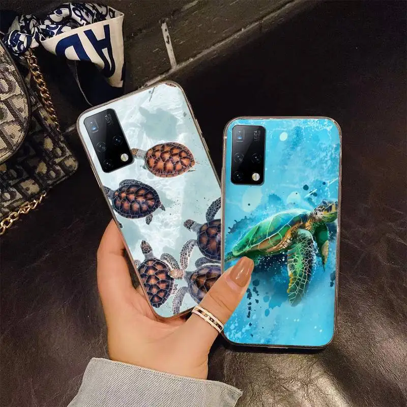 

Green Blue Turtle Animal Phone Case For Samsung S4 S5 S6 S7 Edge S8 S9 S10 Plus S20 Lite Fe Note20 Ultra A71 A21S Cover Coque