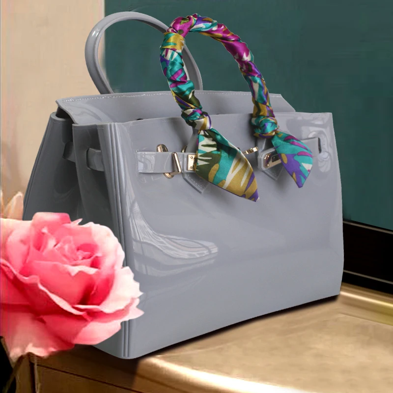 

New PVC Waterproof Shoulder Handbag Crossbody Bags 2021 Luxury Summer Beach Bag Shoulder Bag