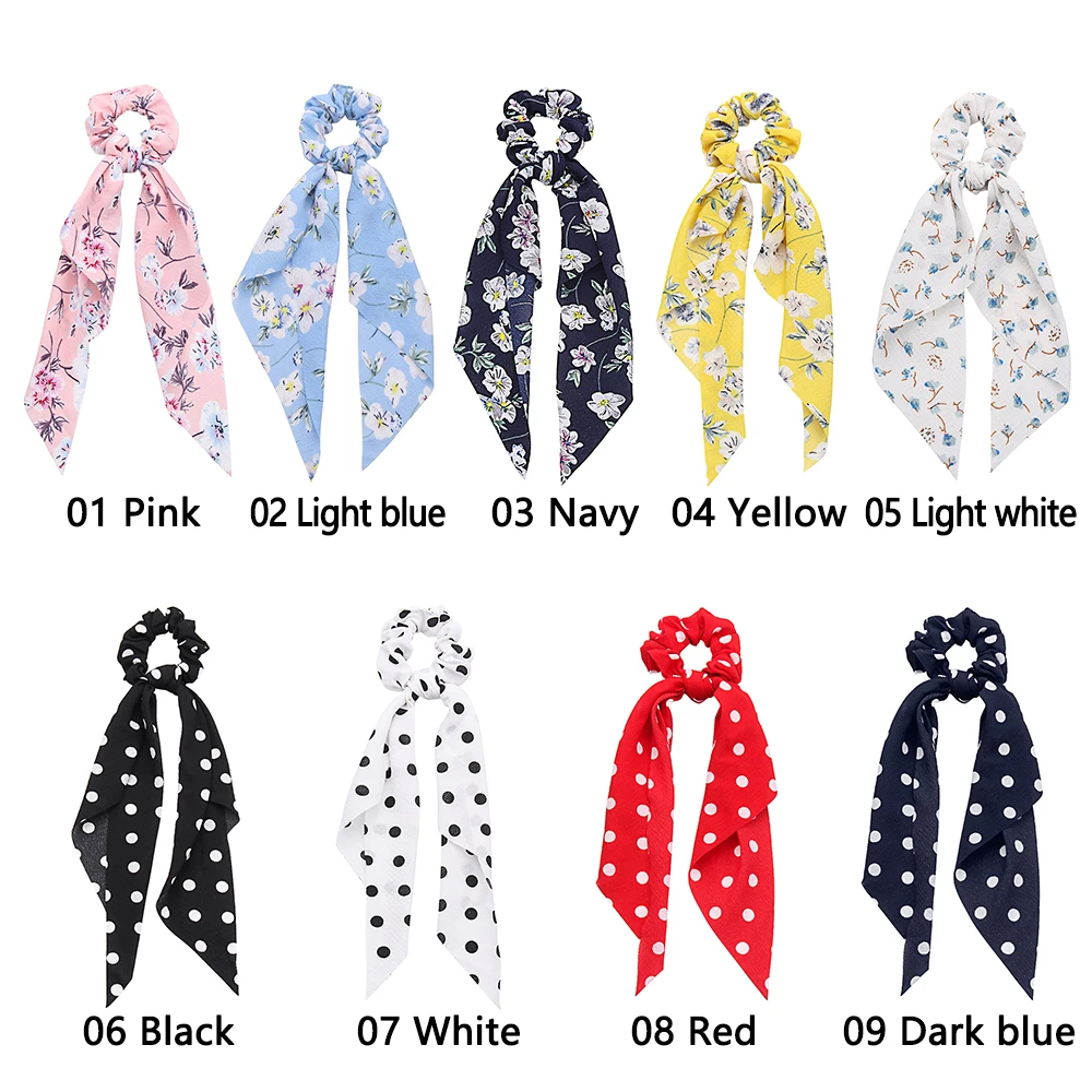 1 шт. повязка для волос с цветочным принтом женские растяжки в горошек девочек