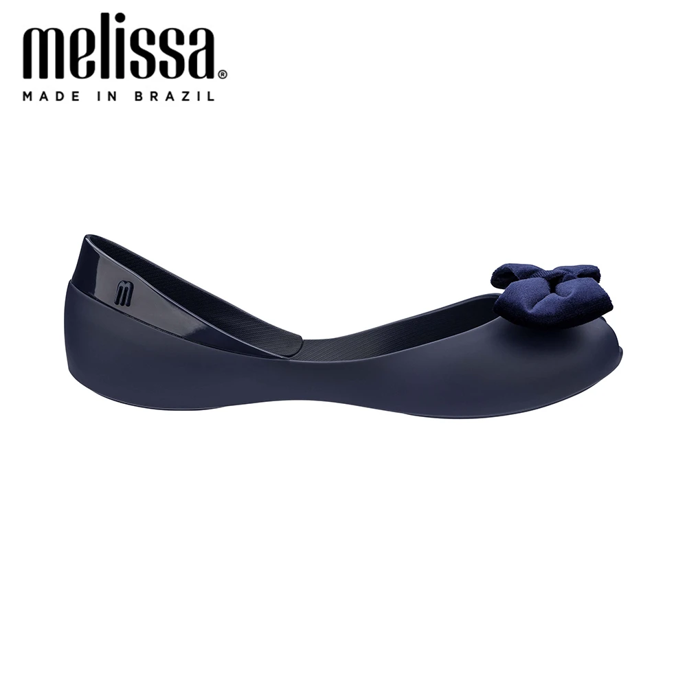 Melissa Queen VII тканевая женская прозрачная обувь с бантом модные сандалии для