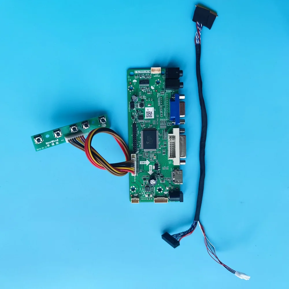 

Kit 14" B140XTN02.7 B140XTN02.8 B140XTN02.5 HW0A B140XTN02.5 HW2A LED AUO LCD VGA Panel 1366X768 M.NT68676 DVI Controller board