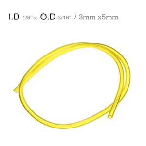 1 PC Petrol Fuel Gas Line Pipe Fuel Gas Line Plastic Yellow Pipe Fuel Hose 60cm Universal Motorcycle Parts For Chainsaws Blower