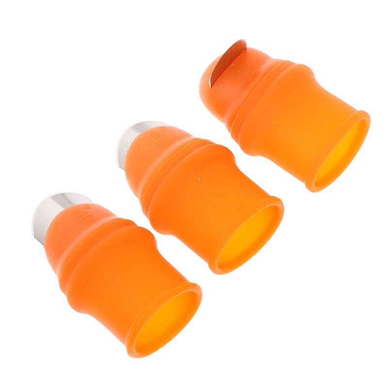 

2pcs/set Silicone Thumb Knife Finger Knife Protector Vegetable Harvesting Knife Plant Blade Scissors Garden Tools New