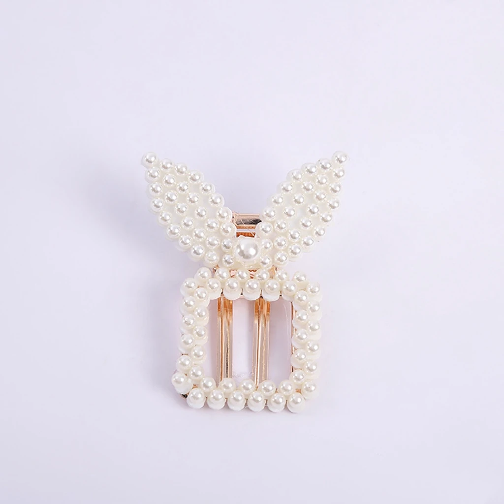 Модные милые заколки для волос с кроликом подходящие фотосессий жемчужная