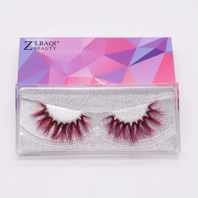 Z'LRAQI BEAUTY 3d норковые ресницы 25 мм натуральный макияж 9D красочные для наращивания