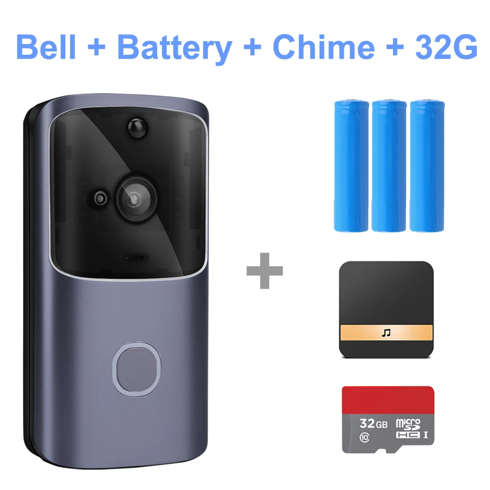 Option 5 HISMAHO wifi дверной звонок видео домофон 720P HD беспроводной умный дом IP дверной Звонок камера охранная сигнализация ИК Ночное Видение - Цвет: Option 5