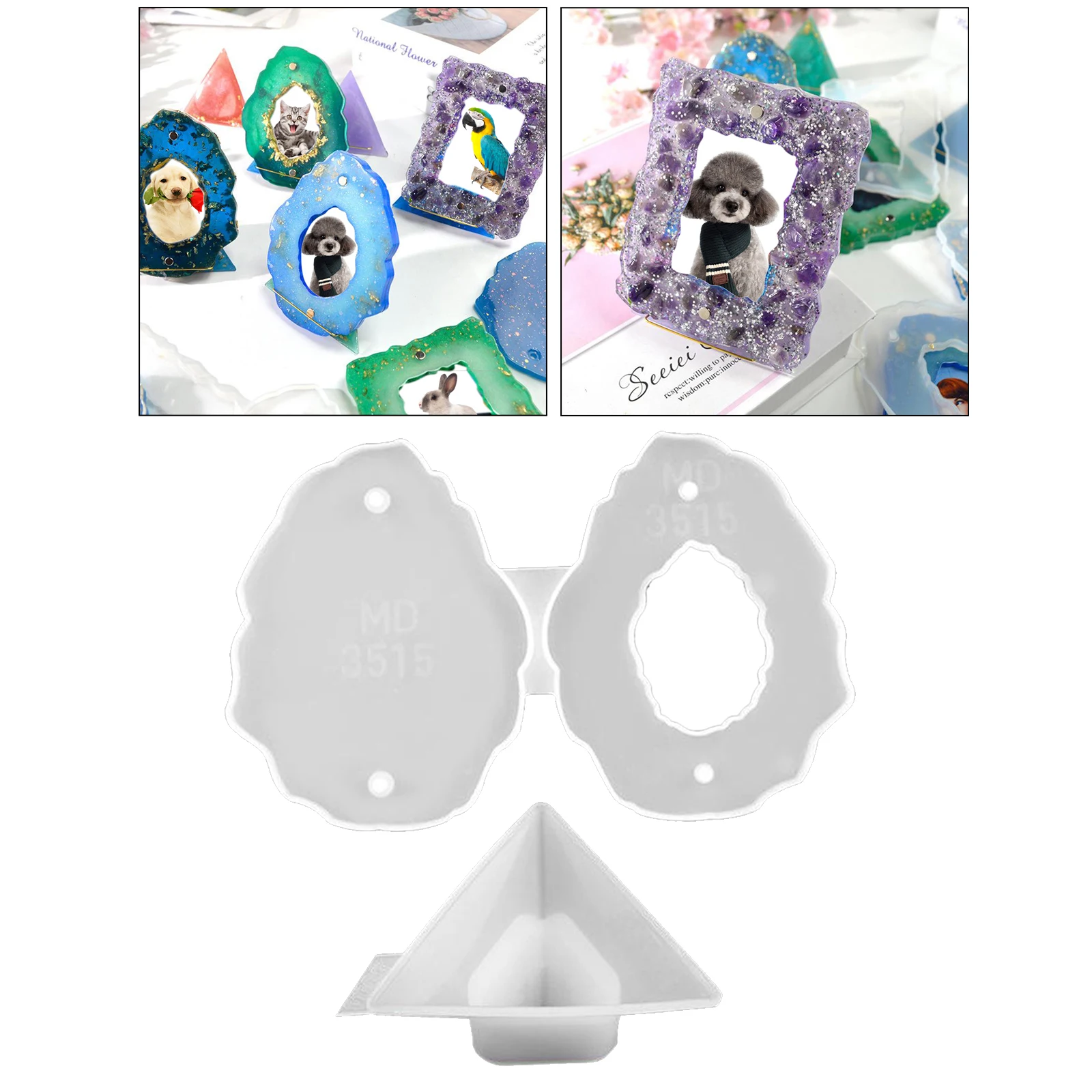

Photo Frame Silicone Moulds Resin Casting Molds DIY UV Epoxy Jewelry Crafts