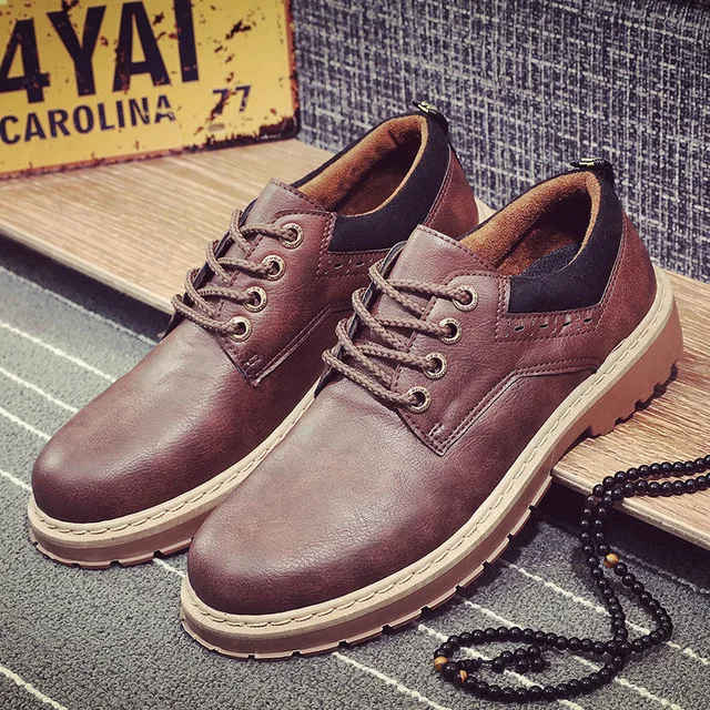 02 Dark brown Роскошные кожаные туфли в английском стиле Мужские модельные туфли в строгом стиле модные оксфорды; сезон весна-осень; Новинка; нескользящая мужская обувь на шнуровке - Цвет: 02 Dark brown