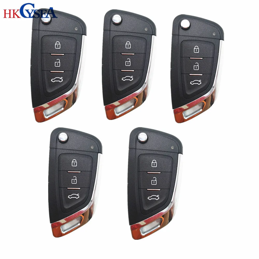 Wire remote XKKF03EN 5 шт. Xhorse 3 кнопки ключ английская версия VVDI2 программист Универсальный провод дистанционный ключ автомобиля для VVDI ключ инструмент - Цвет: Wire remote XKKF03EN