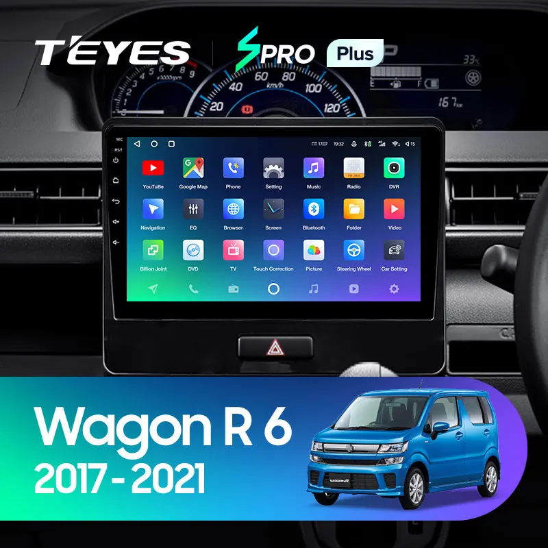 TEYES SPRO Plus Штатная магнитола For Сузуки Вагон Р 6 Suzuki Wagon R VI 2017 - 2021 Android 10 до 8-ЯДЕР + 128ГБ