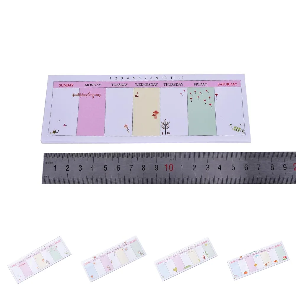 

40 Sheets Weekly/Daily Planner Sticker Sticky Notes Memo Pad Schedule Check List School Stationery gifts