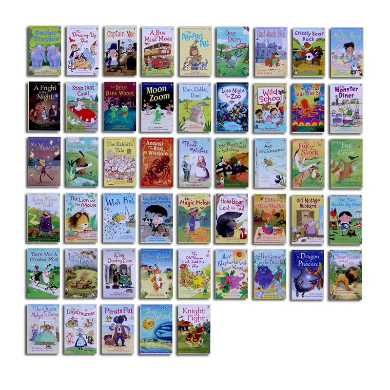 50 книг/набор Usborne My First Reading Library английские картинные книги Обучающие Детские