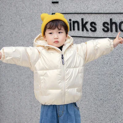 

Children's Down Jackets for Boys and Girls 2022 New Winter Baby Warm Coats Kids Solid Hooded Parkas Jacket Toddler Outwear 2-8Y