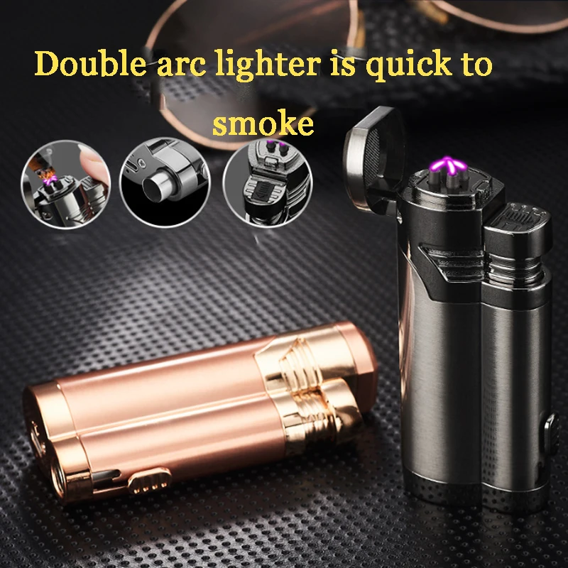 Многофункциональная Зажигалка для сигар USB перезаряжаемая зажигалка с замком