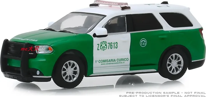 GreenLight 1:64 2018 Dodge Durango Чили модель автомобиля из сплава металлические игрушки для