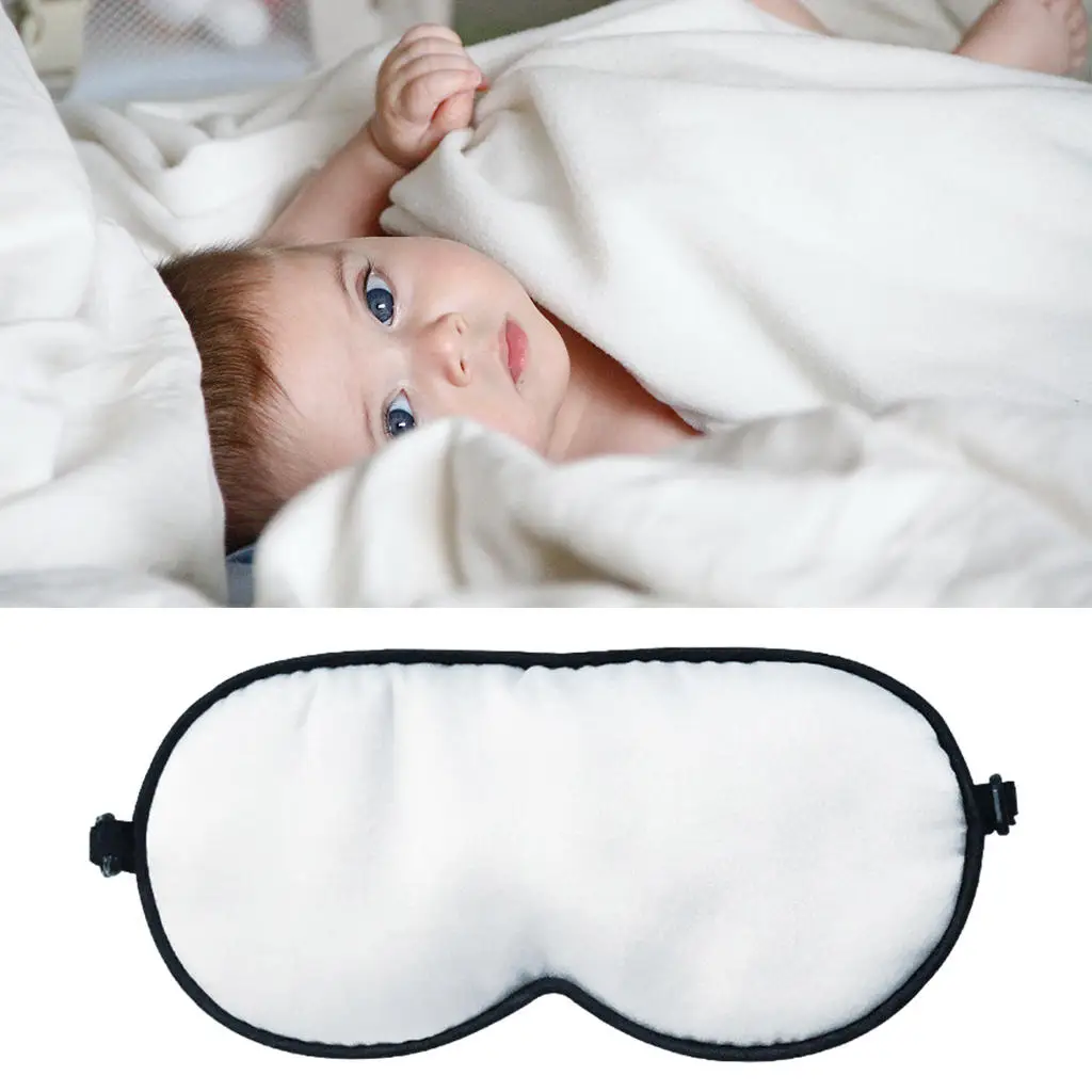 Natural Silk Sleep Mask for Baby Elastic Breathable Cute Shade Cover Travel Accessories Light Blockage Sleeping Aid Blindfold | Красота и