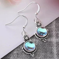2020 vintage imitation moonstone brincos dangle silver color earrings for women wedding jewelry boho statement indian earring