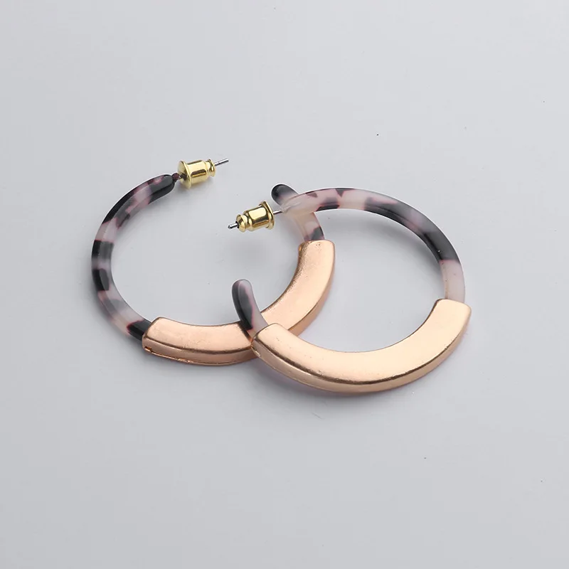 Модные богемные акриловые ацетатные серьги кольца для женщин винтажные