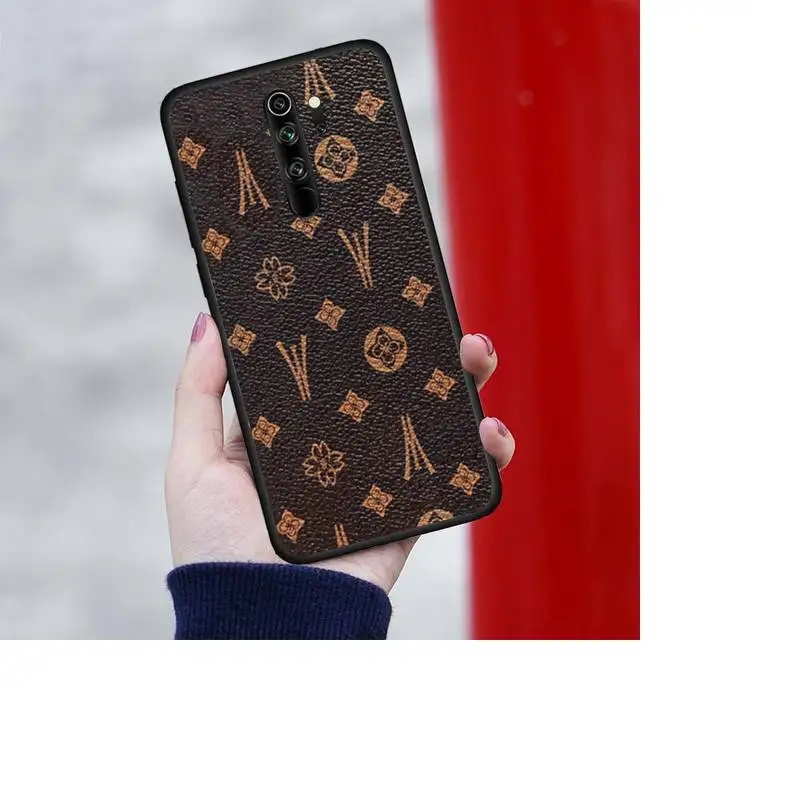 

Luxury Brand Square Flower Phone Cases For Redmi 7 8 9 A K20 30 Pro Note 8 9 Pro 9s