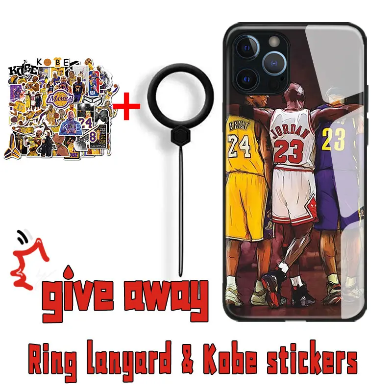 Баскетбольный чехол Kobe Bryant для iPhone 2020 SE 6 6s 7 8 plus x xr xs 11 Pro max чехлы из закаленного