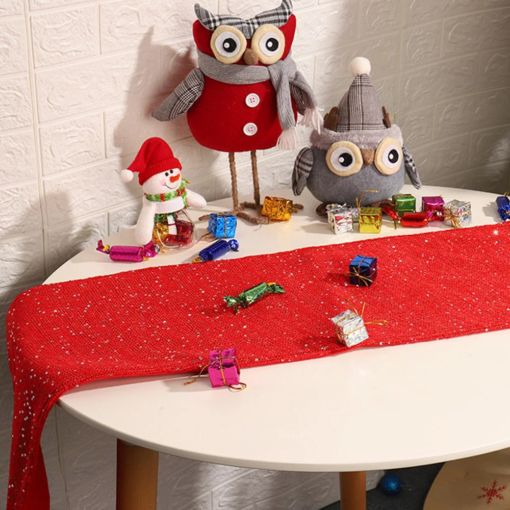 Рождественское банкетное украшение блестящая шерстяная Рождественская