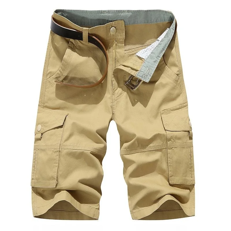 

Summer Shorts Mens Overalls Loose Five-point Pants Mens Large Size Multi-pocket