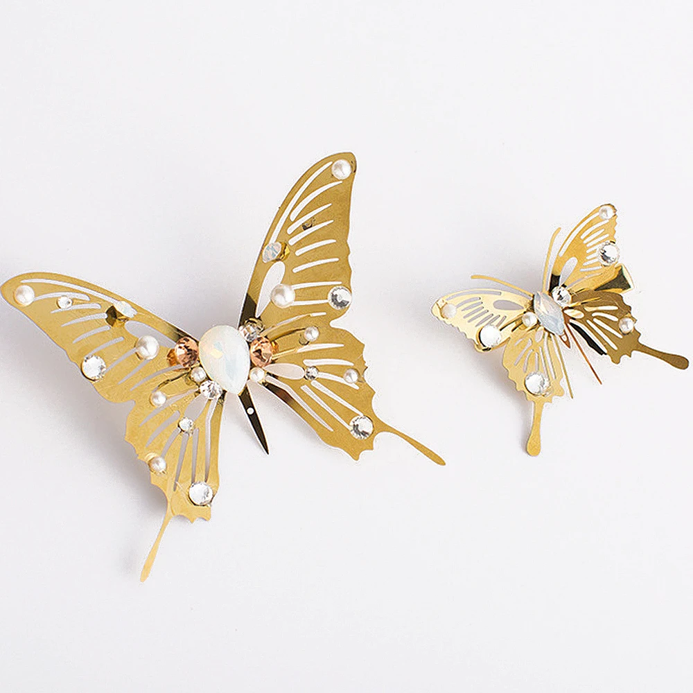 1 шт. золотые заколки стрекоза свадебный головной убор аксессуары для волос