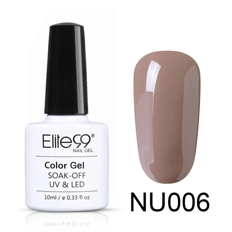 NU006 Elite99 Гель-лак для ногтей, 10 мл, гель телесного цвета, базовый гель, гибридный гвоздь, блестящий Гель-лак для лаки для ногтей - Цвет: NU006