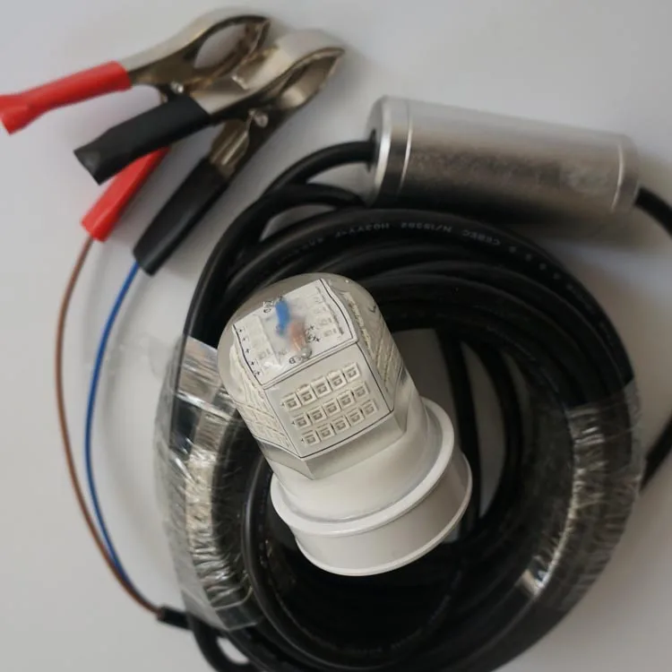 12VDC 30 Вт Светодиодный подводный рыболовный фонарь приманка для ловли рыбы на льду