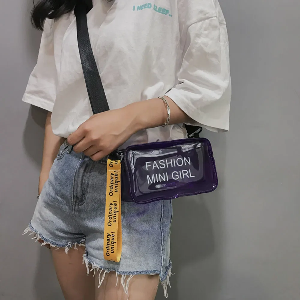 Сумки для женщин 2020 прозрачные сумки через плечо из ПВХ маленькая сумка телефона