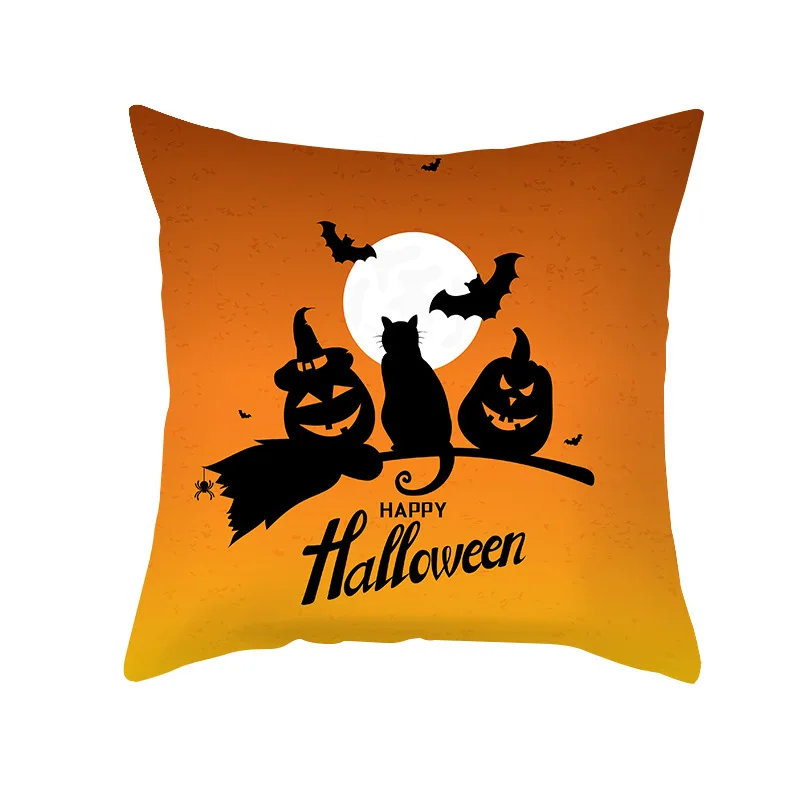 

Halloween Decorative Christmas Throw Pillow Cover Case Halloween Pumpkin Cushion Cover for Sofa Party Chair Decoration Cojines