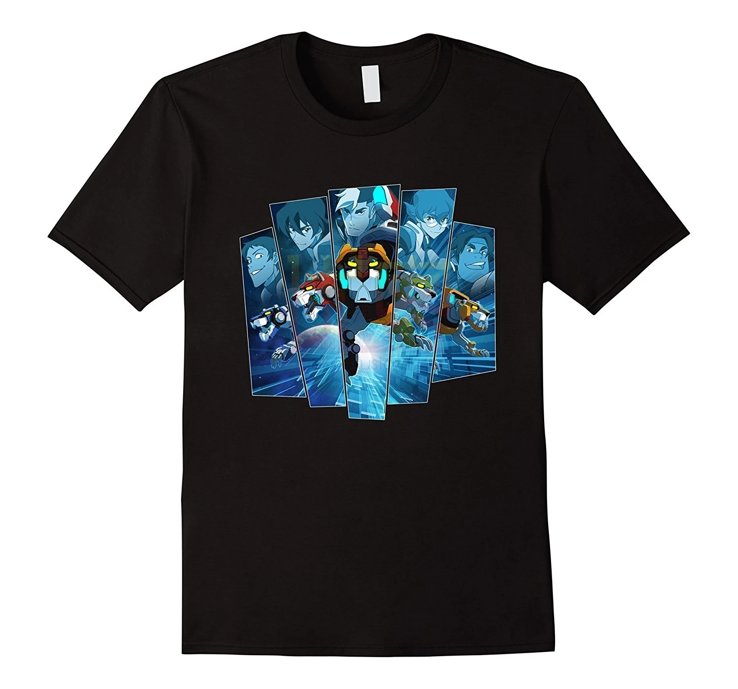 Voltron Легендарный Защитник 5 Львов в синем оттенке футболка|Мужские футболки| |