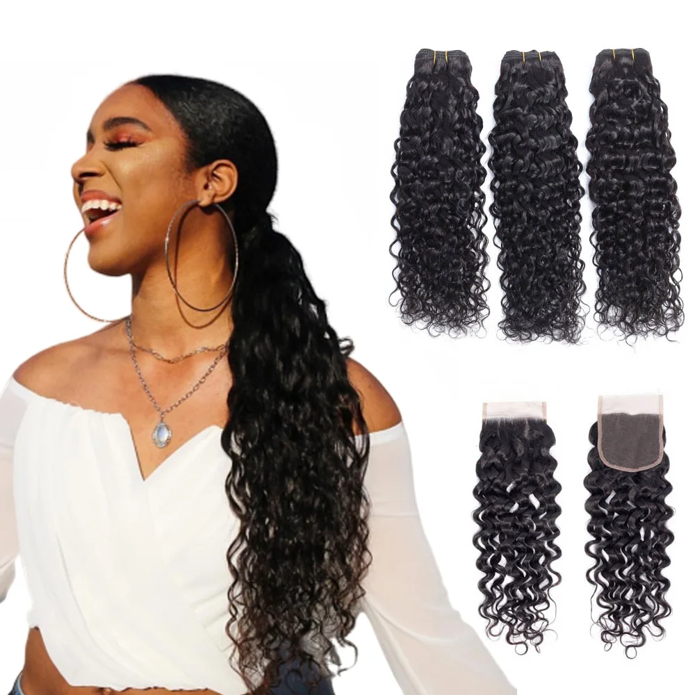 Волпряди с застежкой малазийские человеческие волосы пучки фронтальной речной