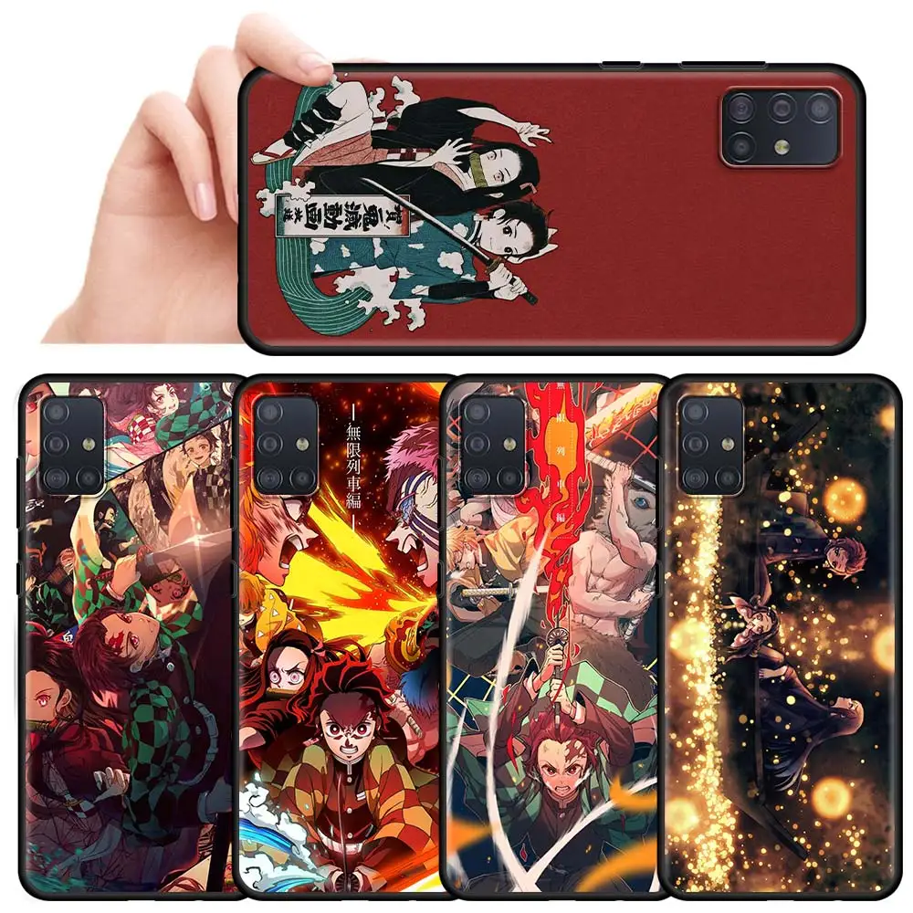 

Soft Silicone Phone Case for Samsung Galaxy A51 A52 A12 A32 A71 A02s A21s A31 A72 A03s A42 Funda Cover Japan Anime Demon Slayer