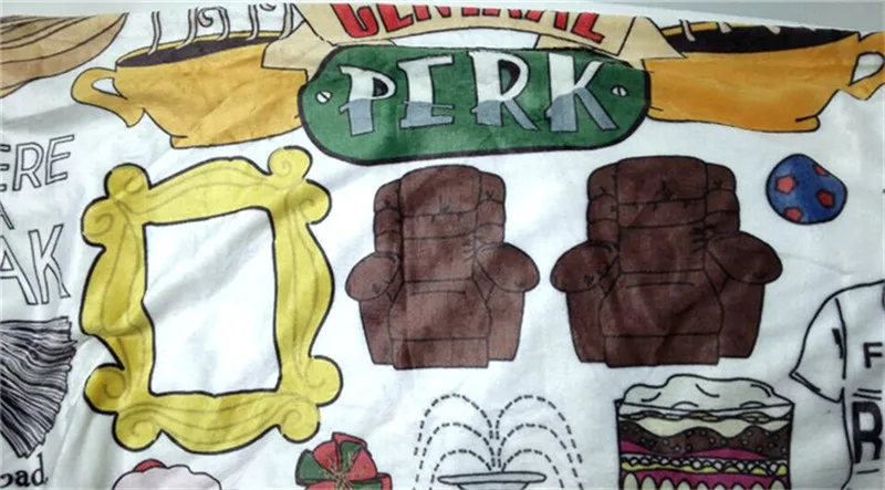 ТВ-сериал друзья центральный Перк Hugsy одеяло мягкий диван ворсовое декор