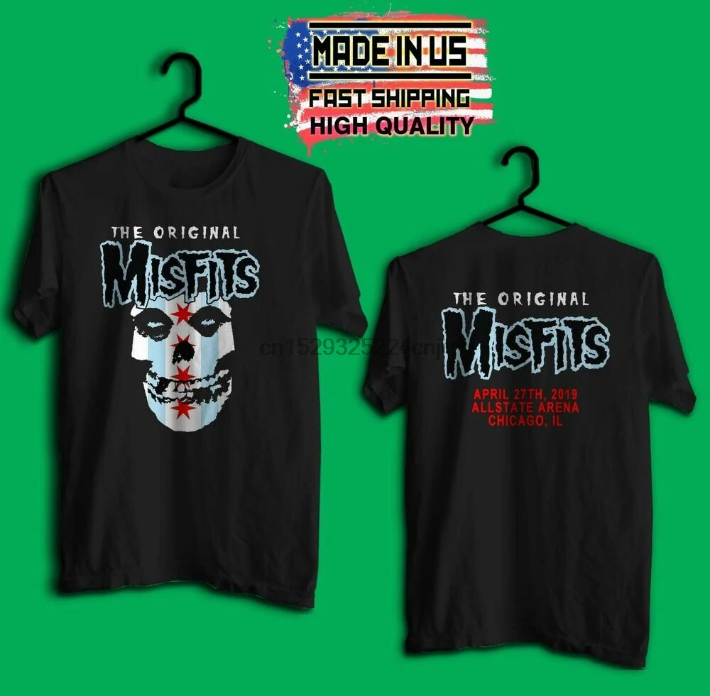 Misfits Апрель 27th 2019 chicago IL новая футболка Размеры S 5XL|Мужские футболки| |