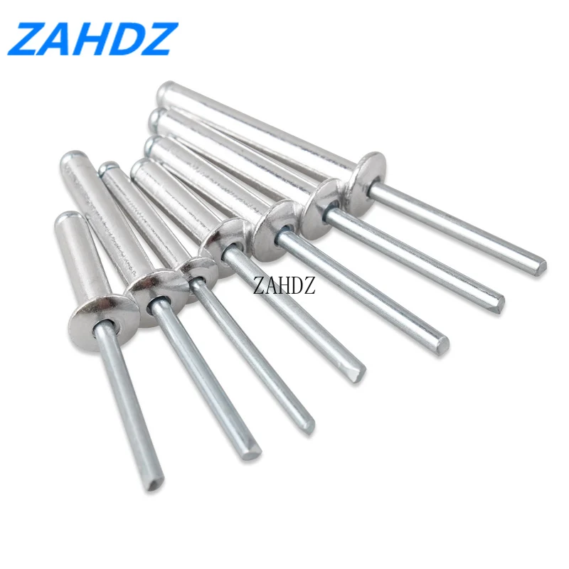 20/50Pcs M2.4 M3.2 M4 GB12618 Aluminium Mushroon Head Break Mandrel Blind Rivets Nail Pop For Furniture Car Aircraft | Обустройство
